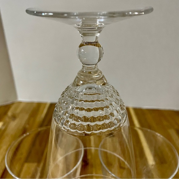 Duncan & Miller Teardrop Clear Stem Low Water Goblet Vintage Set of 4 - Picture 5 of 10